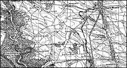 Map (1923) showing Tluste and Czerwonogrod.