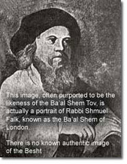 Likeness incorrectly attributed  to the  Ba'al Shem Tov