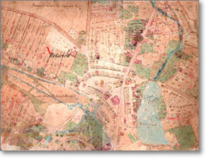 Tluste Cadastral Map - 1858