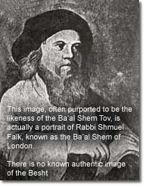 Portrait (origin unknown) of Rabbi Shmuel Falk of London, often misidentified as the Ba'al Shem Tov - Pers. comm. 2006. Professor David Assaf, Chair, Department of Jewish History, Tel Aviv University