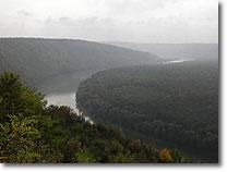 View of Dniester river near Ustechko