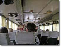 Interior of bus