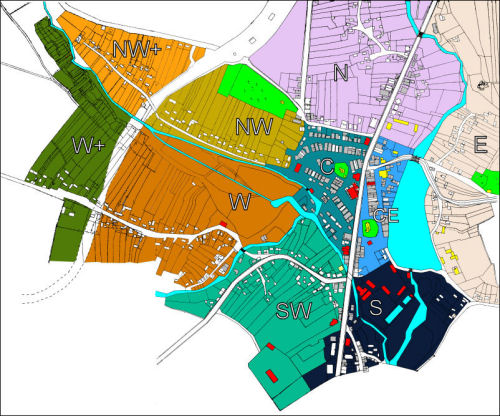 Zoned map of Tluste
					  