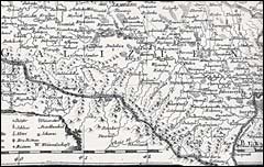 1790 map showing Galizien and Tluste (far right)